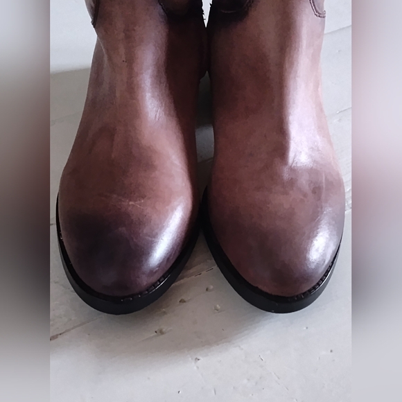 Arturochiang Women's Brown Tan Taupe Tall Riding Knee High Boots | Size 10 - Picture 4 of 11